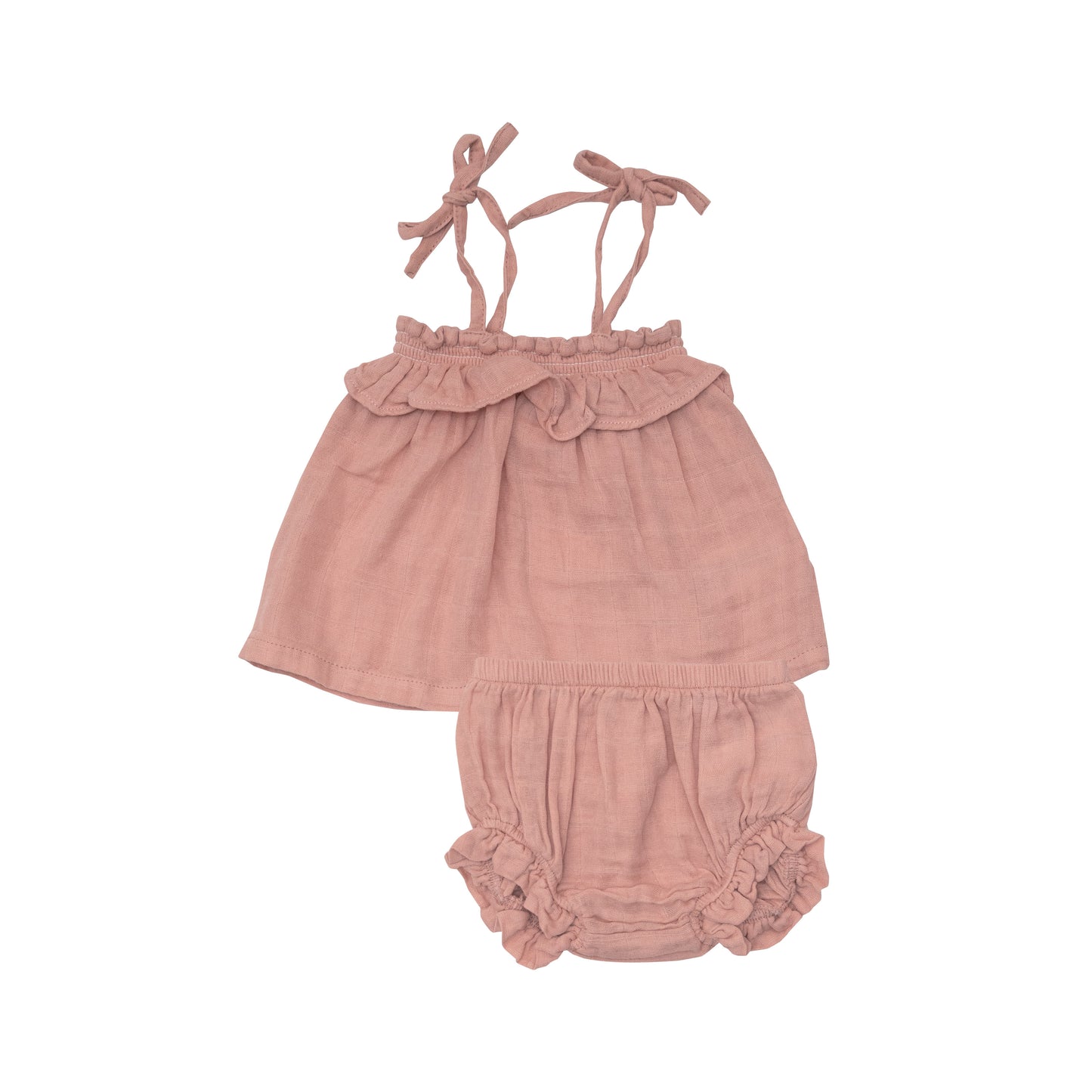 Ruffle Top & Bloomer, Dusty Rose