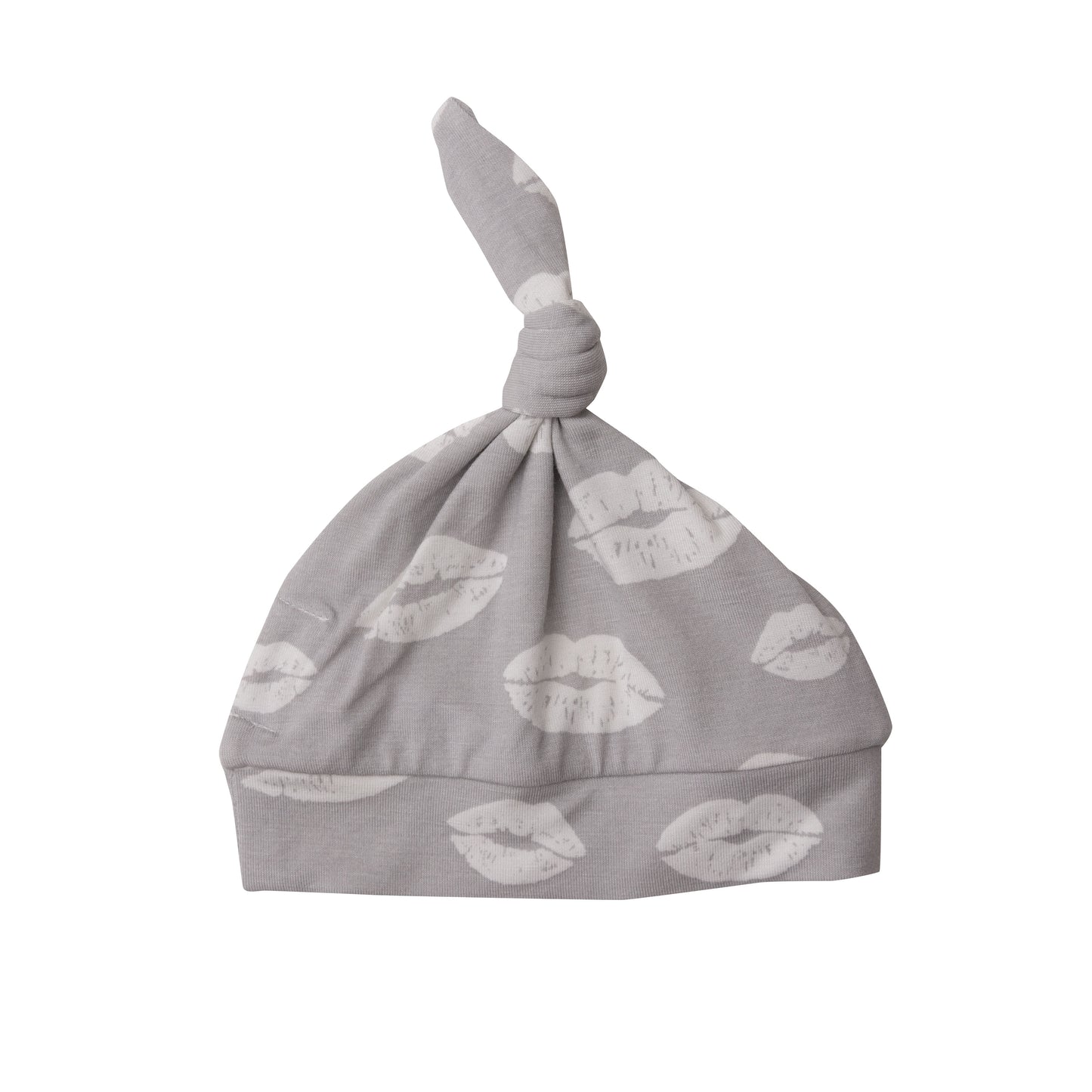Knot Beanie, Grey Kisses