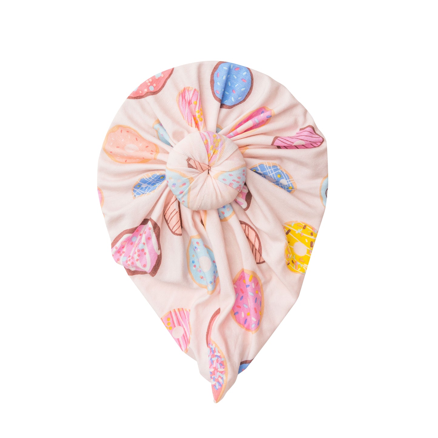 Knot Turban, Donuts Pink