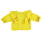 Jacket with Frills, Yellow
