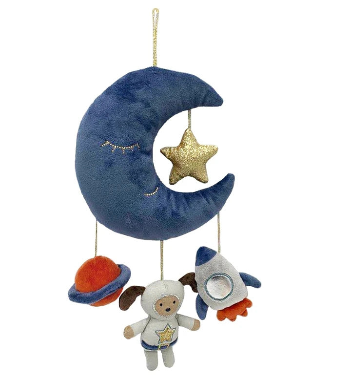 SpearmintLOVE’s baby Plush Mobile, Space