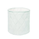 SpearmintLOVE’s baby Quilted Muslin Bin Set of 2, Powder Blue/White