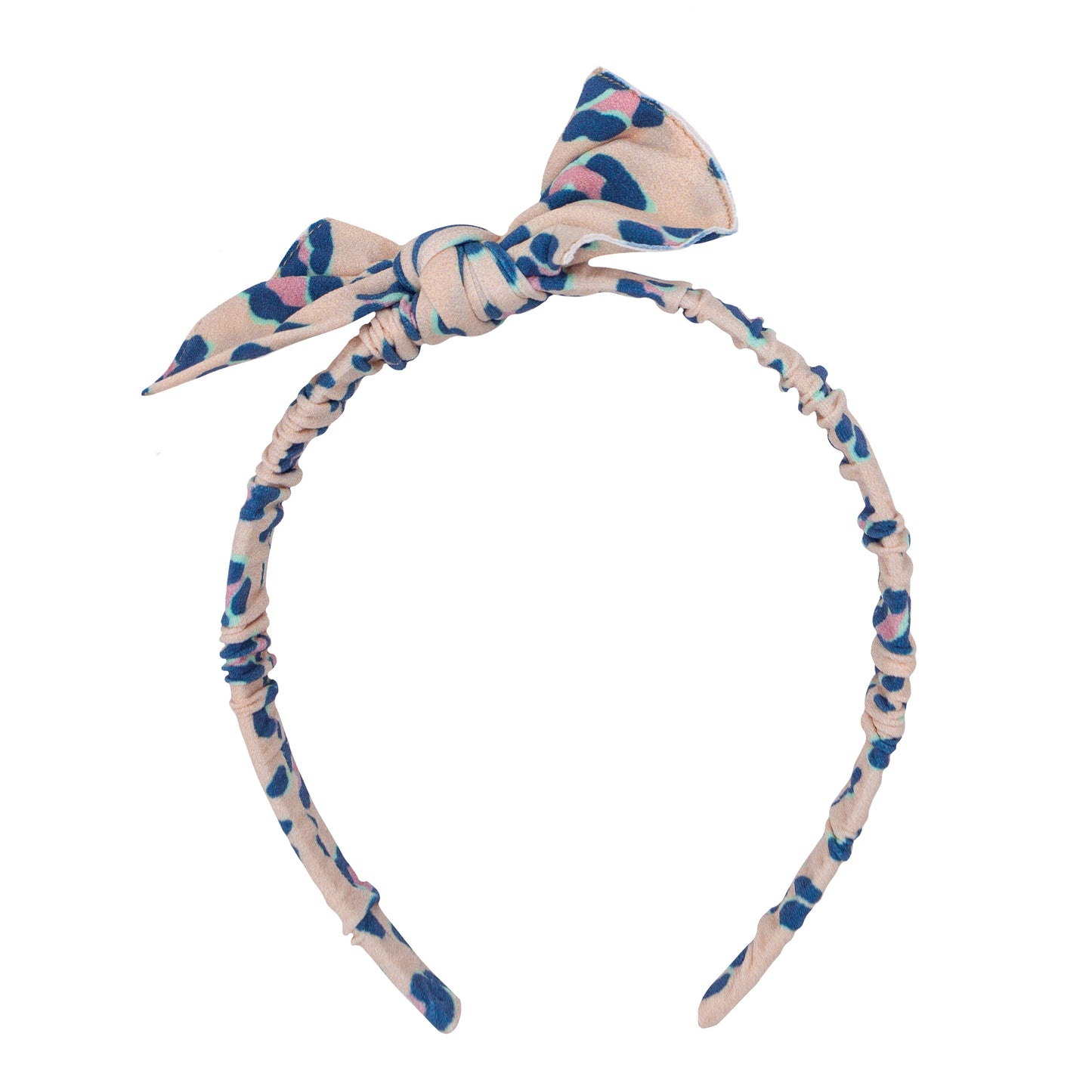 Printed Tied Hard Headband, Cleo