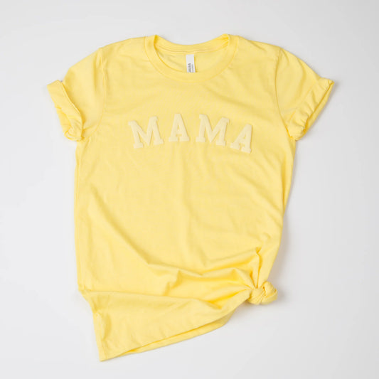 Puff Mama Bold Women's Graphic Tee, Yellow