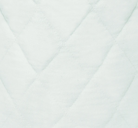 Light blue quilted fabric with a diamond pattern texture.