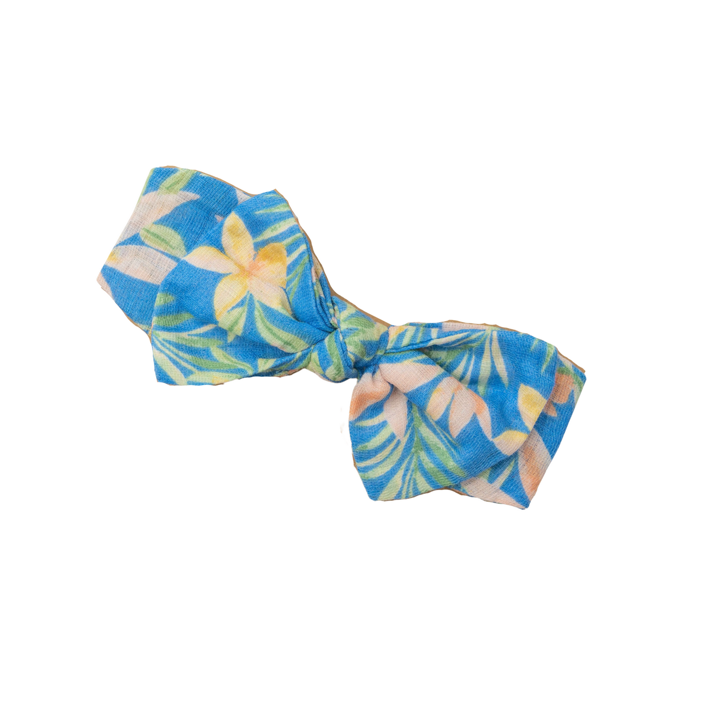 Knot Headband, Blue Island Floral