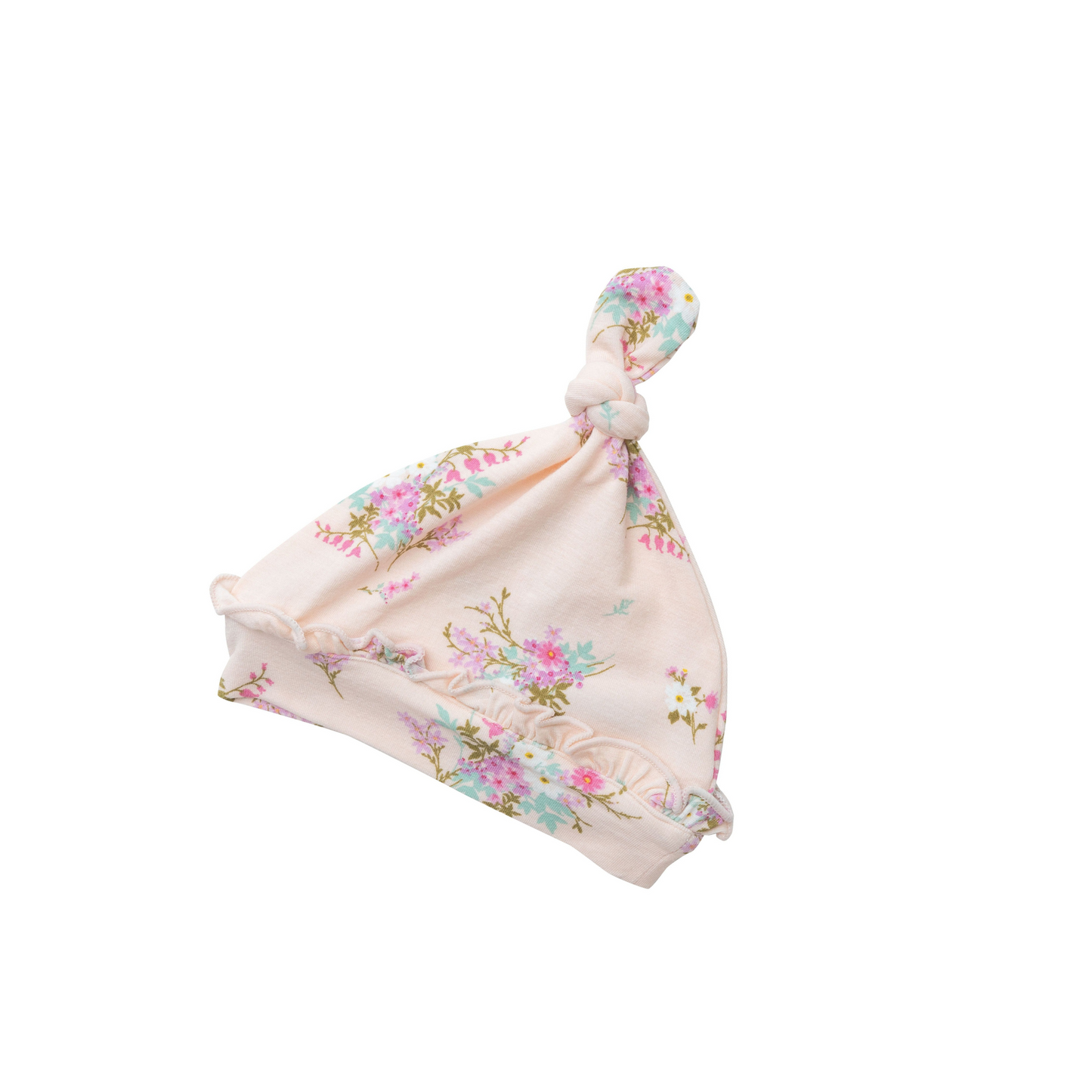 Ruffle Knot Beanie, Shade Garden