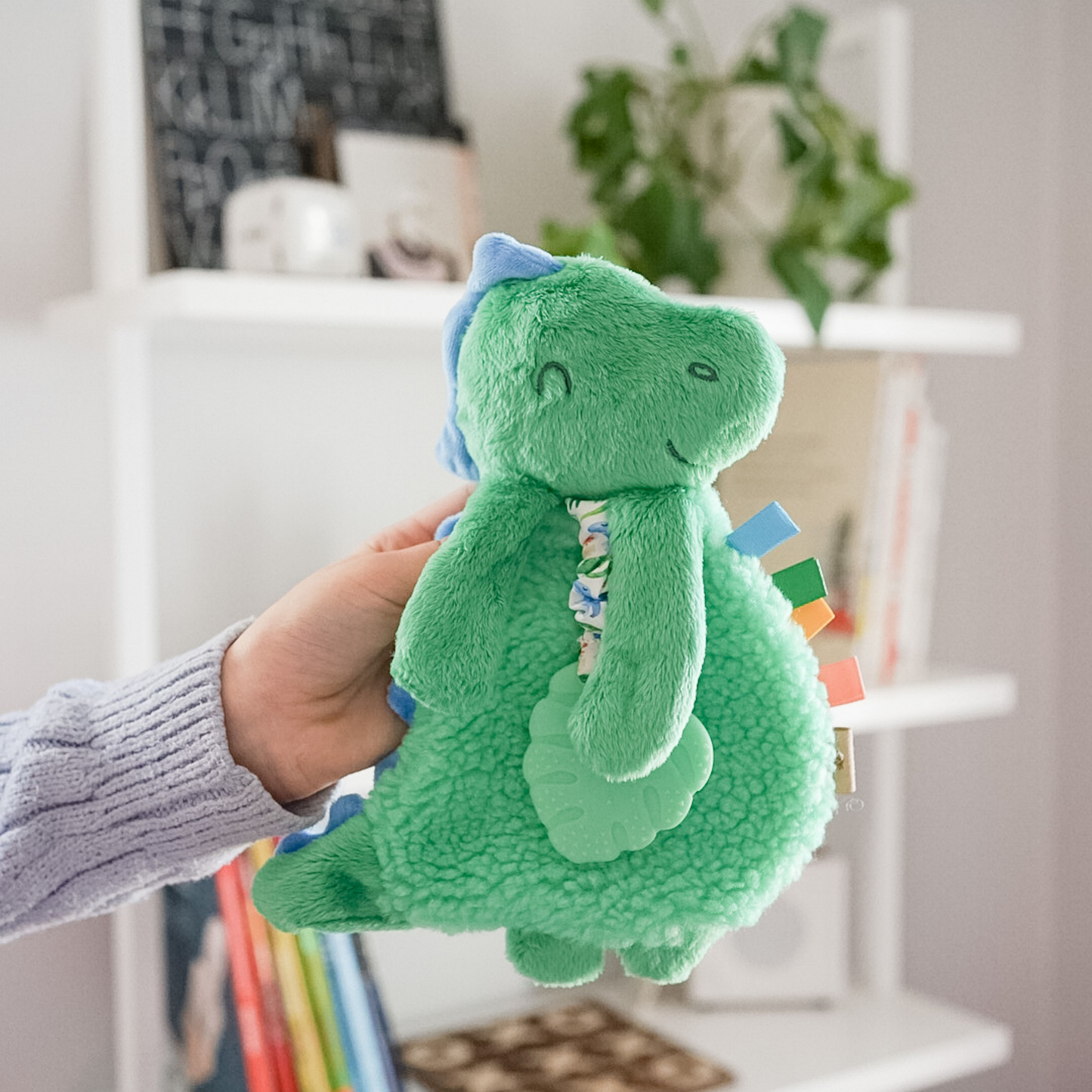 Itzy Lovey™ Plush Teether Toy, Dino