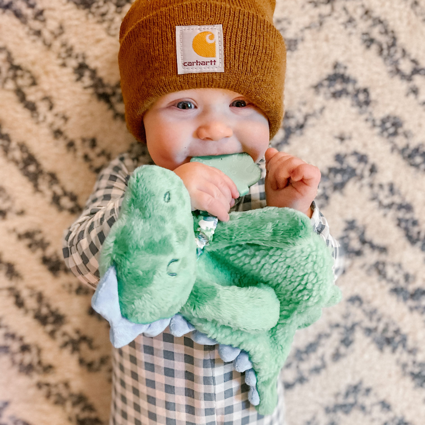 Itzy Lovey™ Plush Teether Toy, Dino