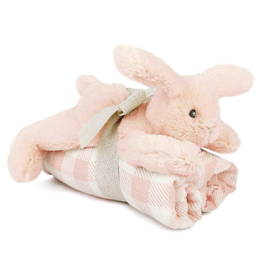 Blankie & Bunny Gift Set, Pink