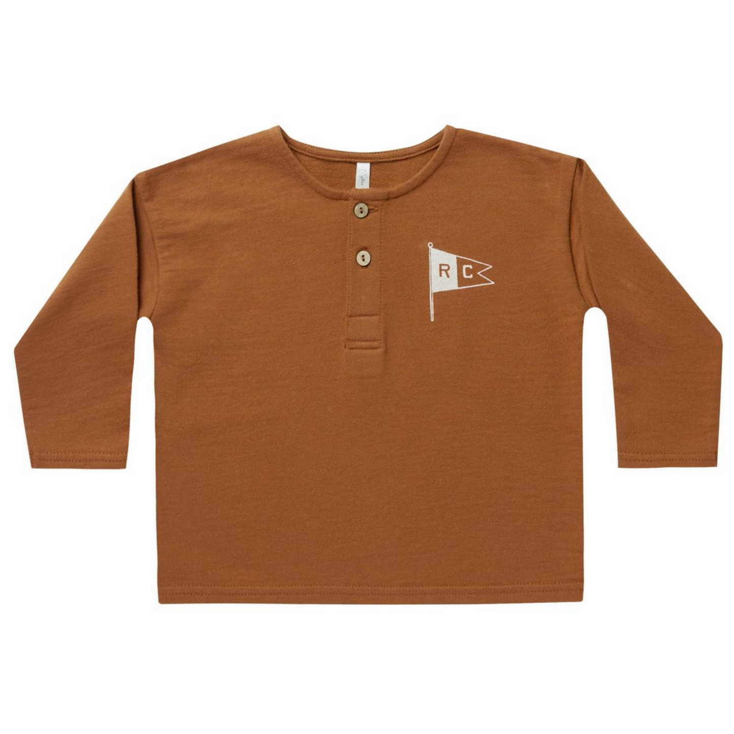 Rylee & Cru Henley Sweatshirt, Flag