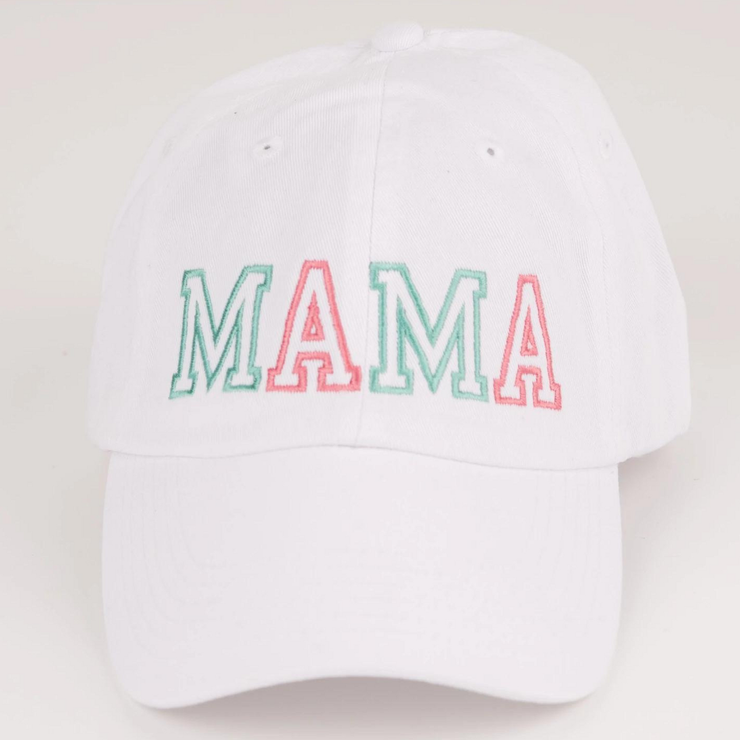 Embroidered Colorful Canvas Hat, Mama