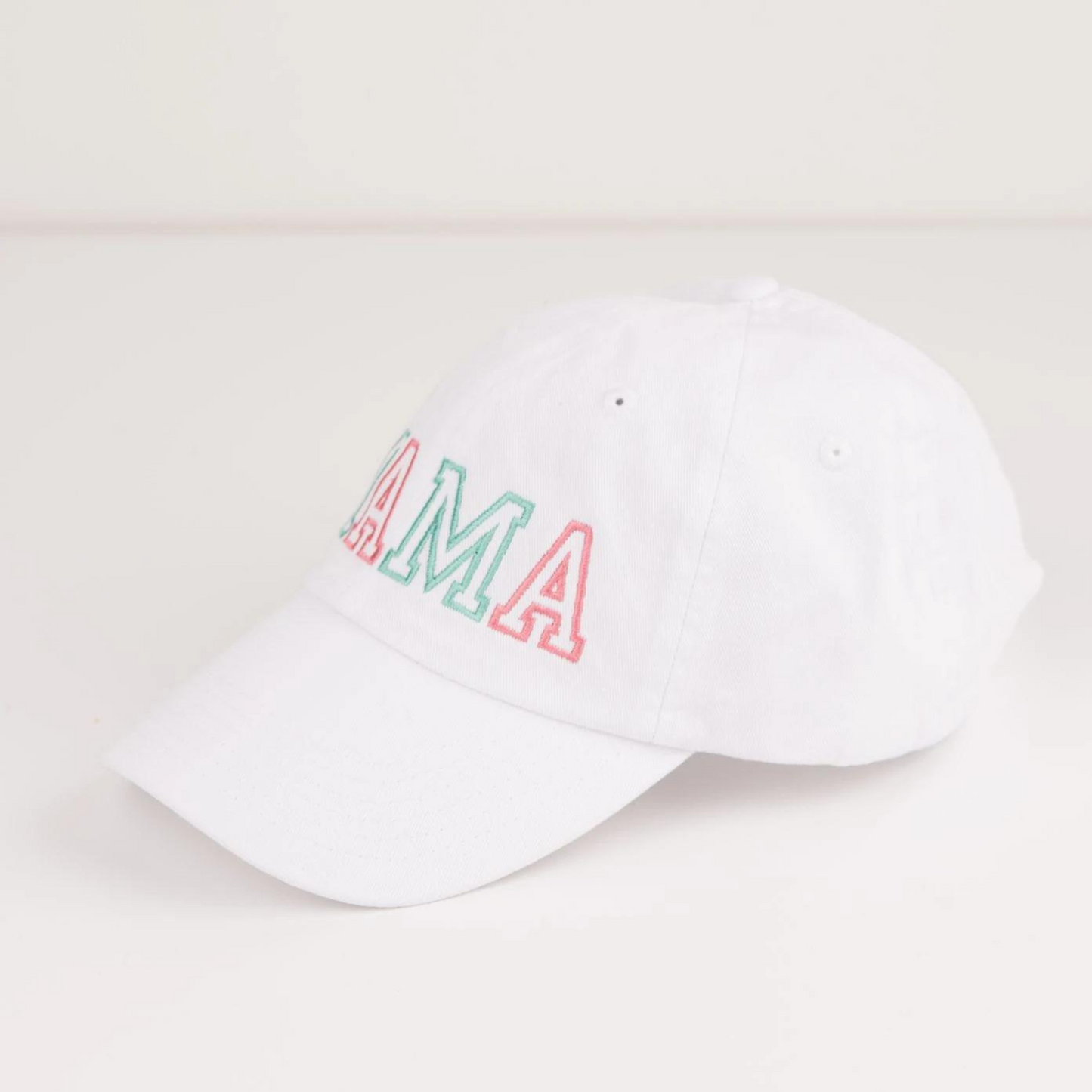 Embroidered Colorful Canvas Hat, Mama