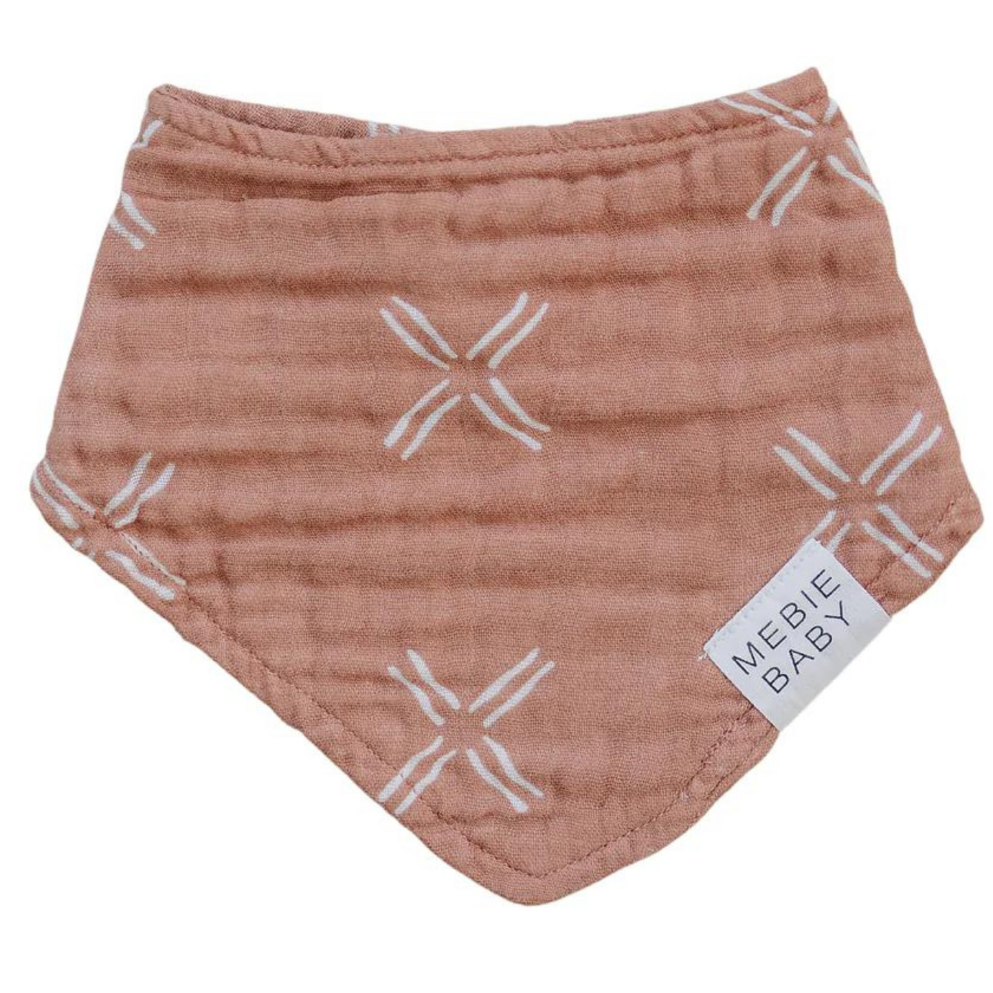Muslin Bandana Bib, Just Peachy
