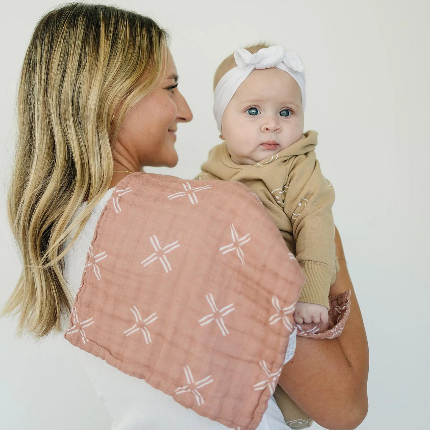 Muslin Burp Cloth, Just Peachy