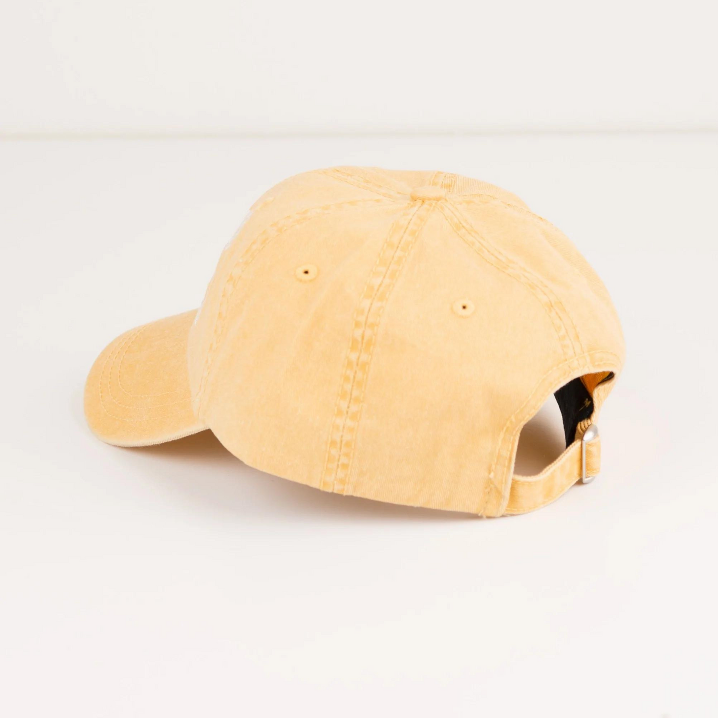 Embroidered Softball Mom Canvas Hat, Mustard
