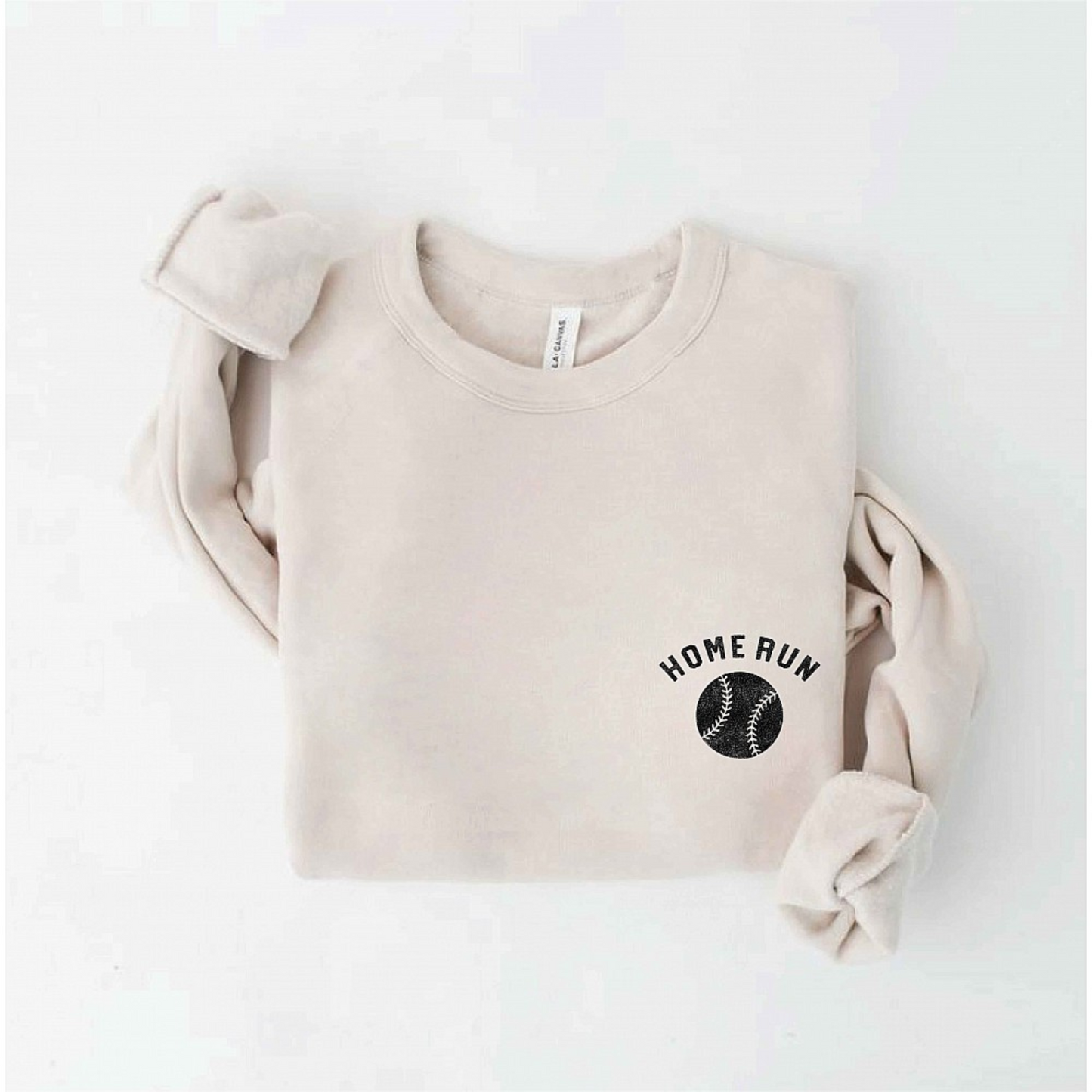 Home Run Women's Graphic Fleece Sweatshirt, Heather Dust