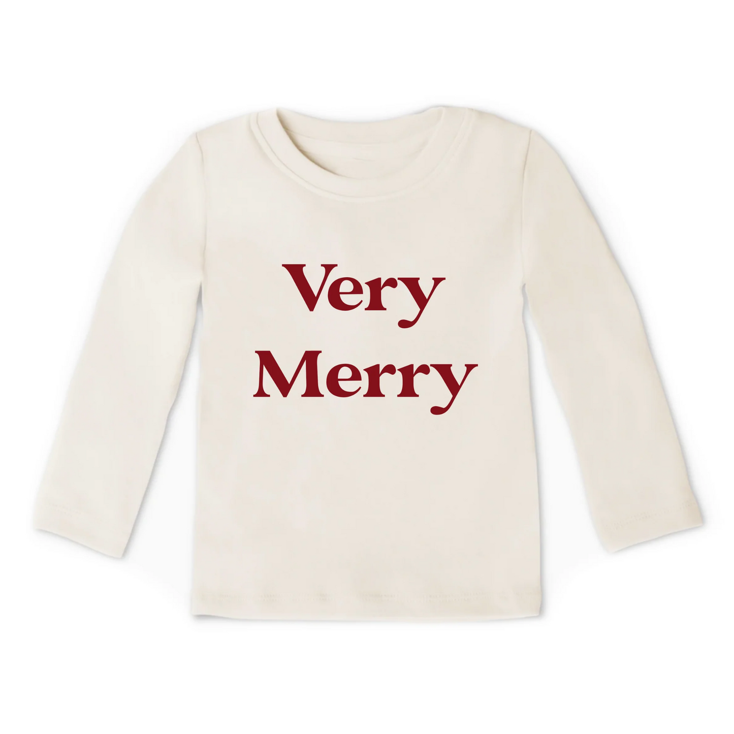 Long Sleeve Graphic Tee, Very Merry