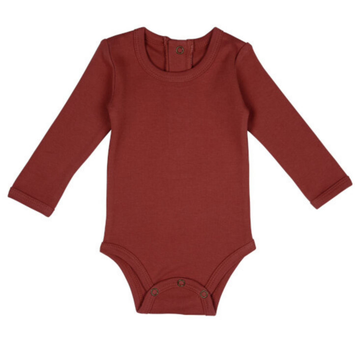 Organic Longsleeve Bodysuit, Spice