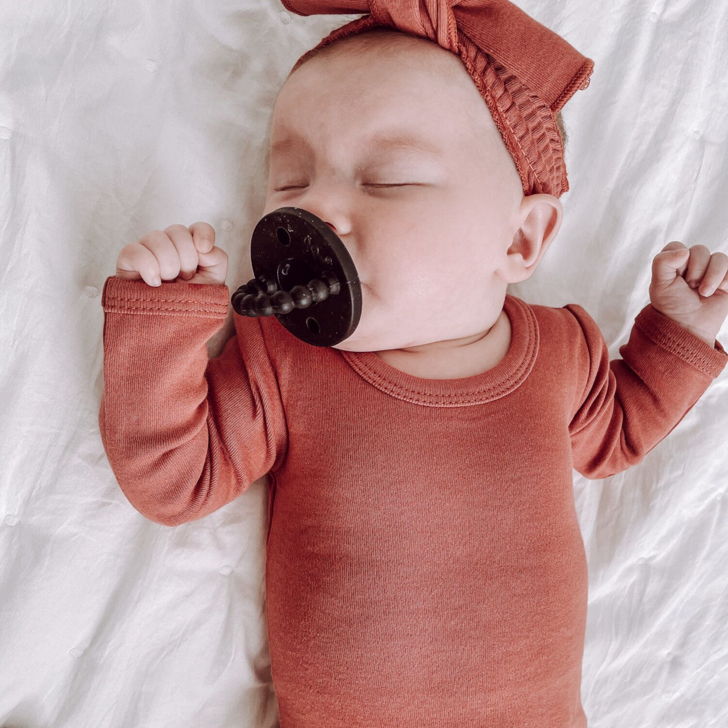Organic Longsleeve Bodysuit, Spice