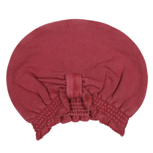 French Terry Knotted Turban, Appleberry