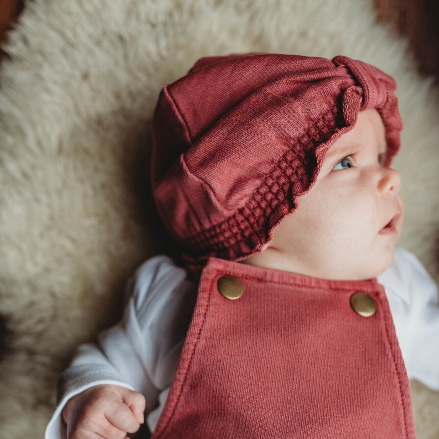 French Terry Knotted Turban, Appleberry