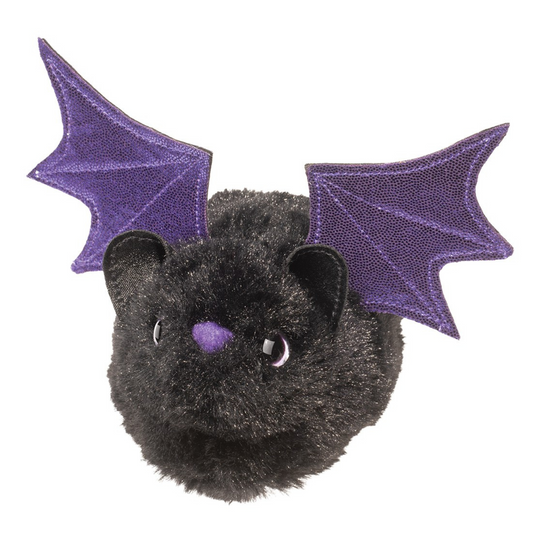 Black Bat With Purple Wings Plush Toy