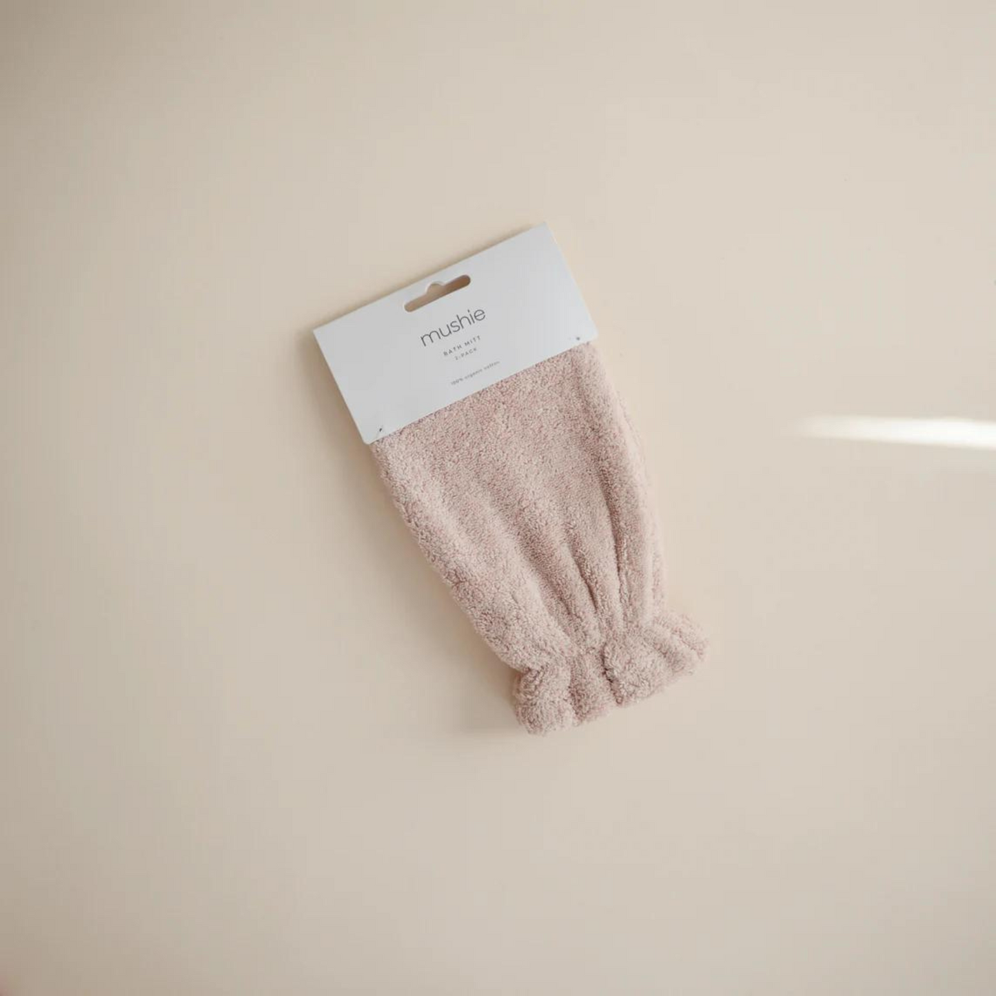 Bath Mitt 2-Pack, Blush