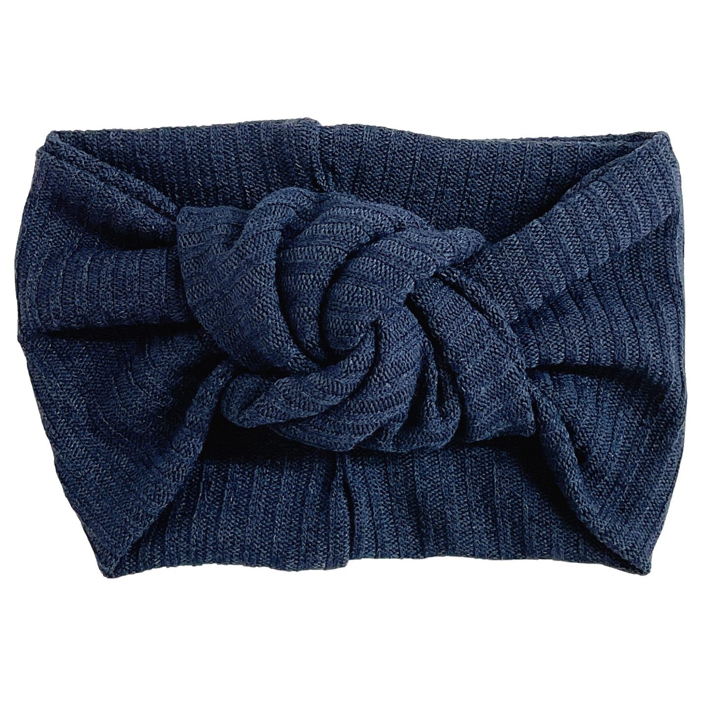 Twist Knot Headband, Navy Blue