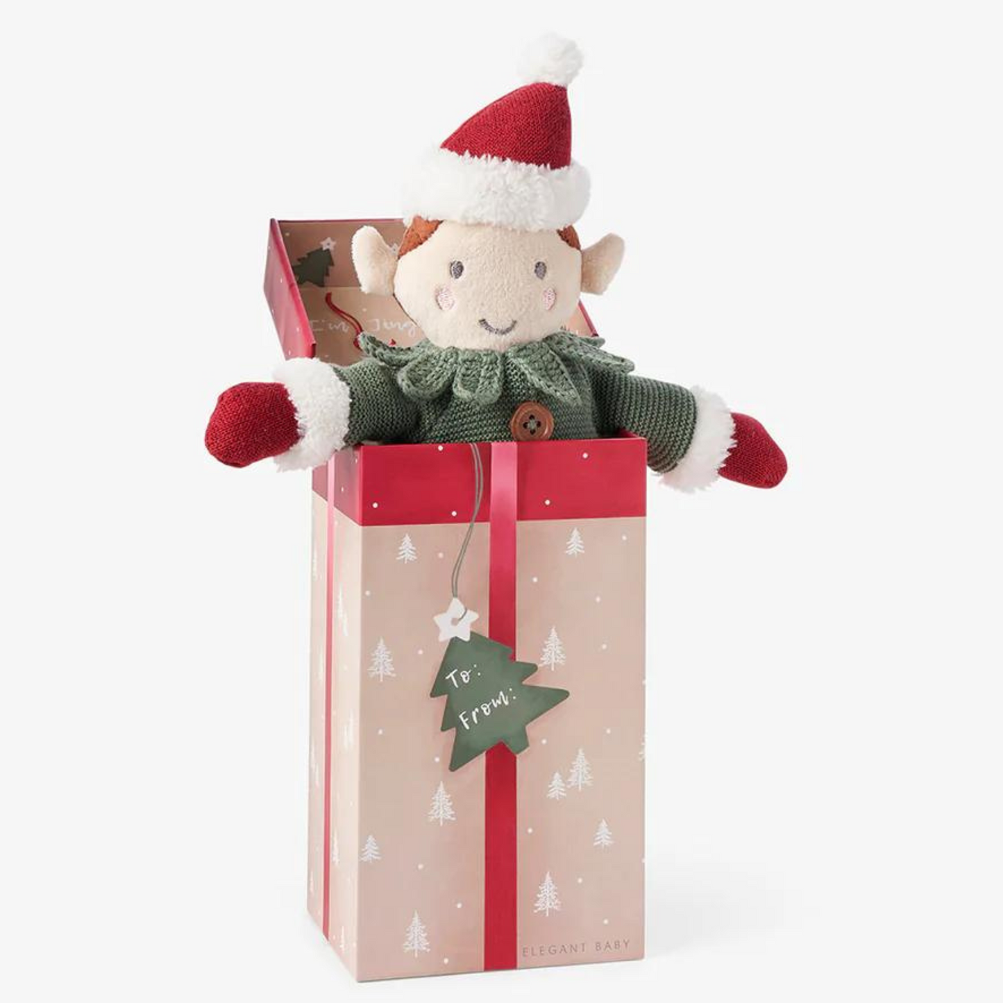 Jingle Elf Knit Toy in Gift Box