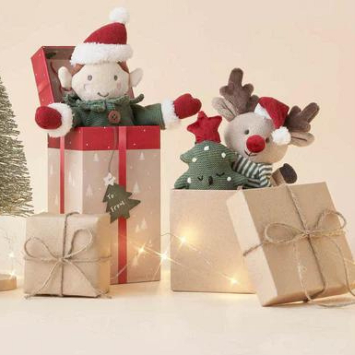 Jingle Elf Knit Toy in Gift Box