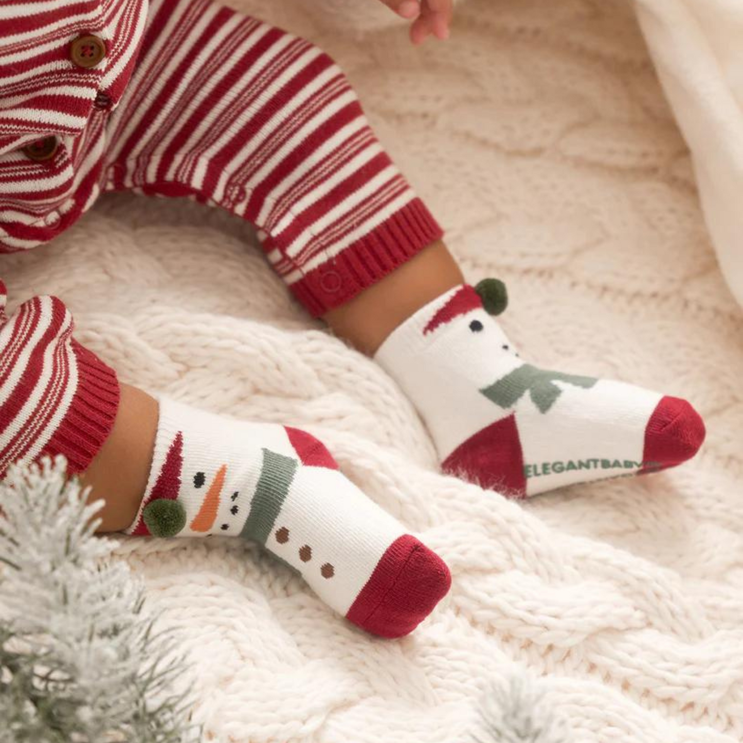 Holiday Non-Slip Baby Sock Set