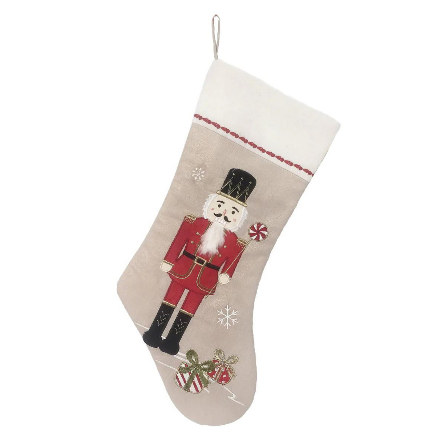 Holiday Stocking, Red Nutcracker