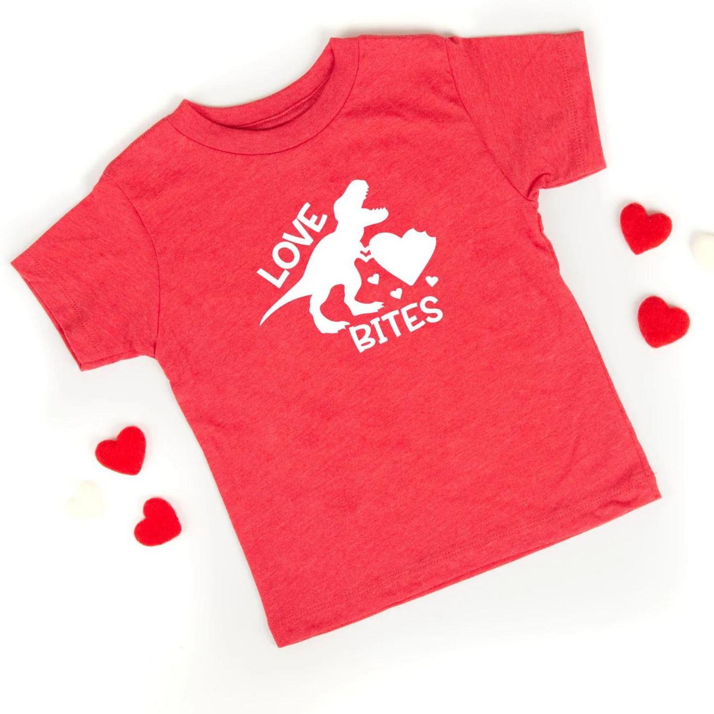 Love Bites Short Sleeve Tee, Heather Red