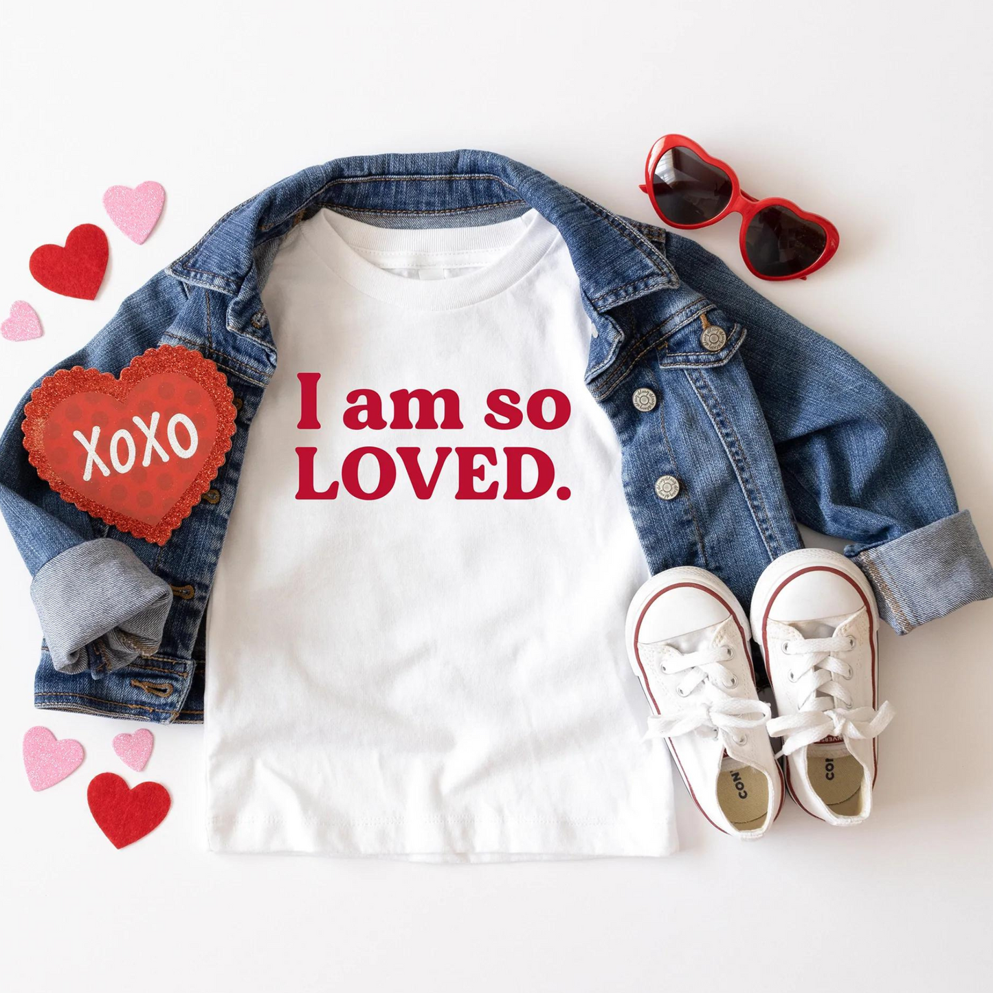 I Am So Loved Short Sleeve Tee, White