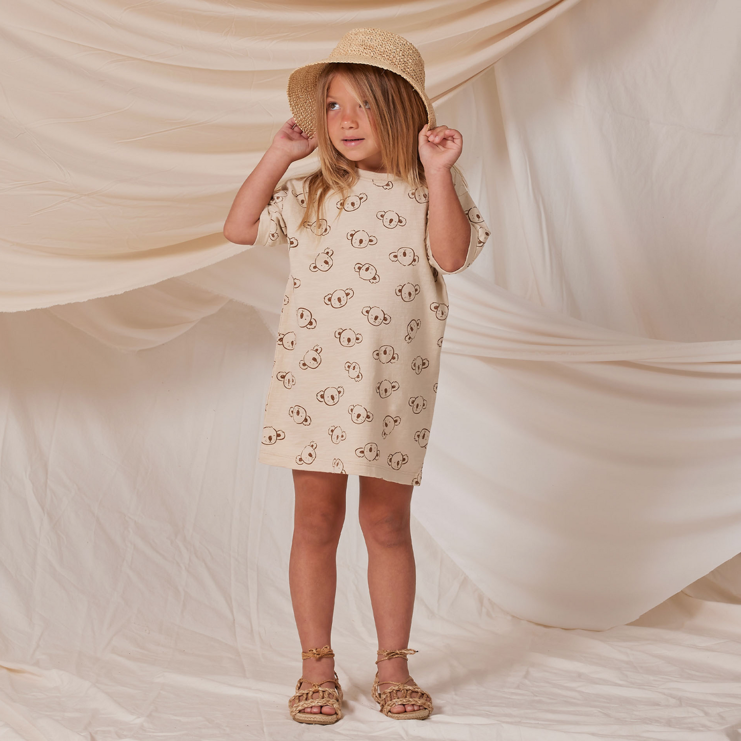Rylee & Cru Jersey Shirt Dress, Koalas