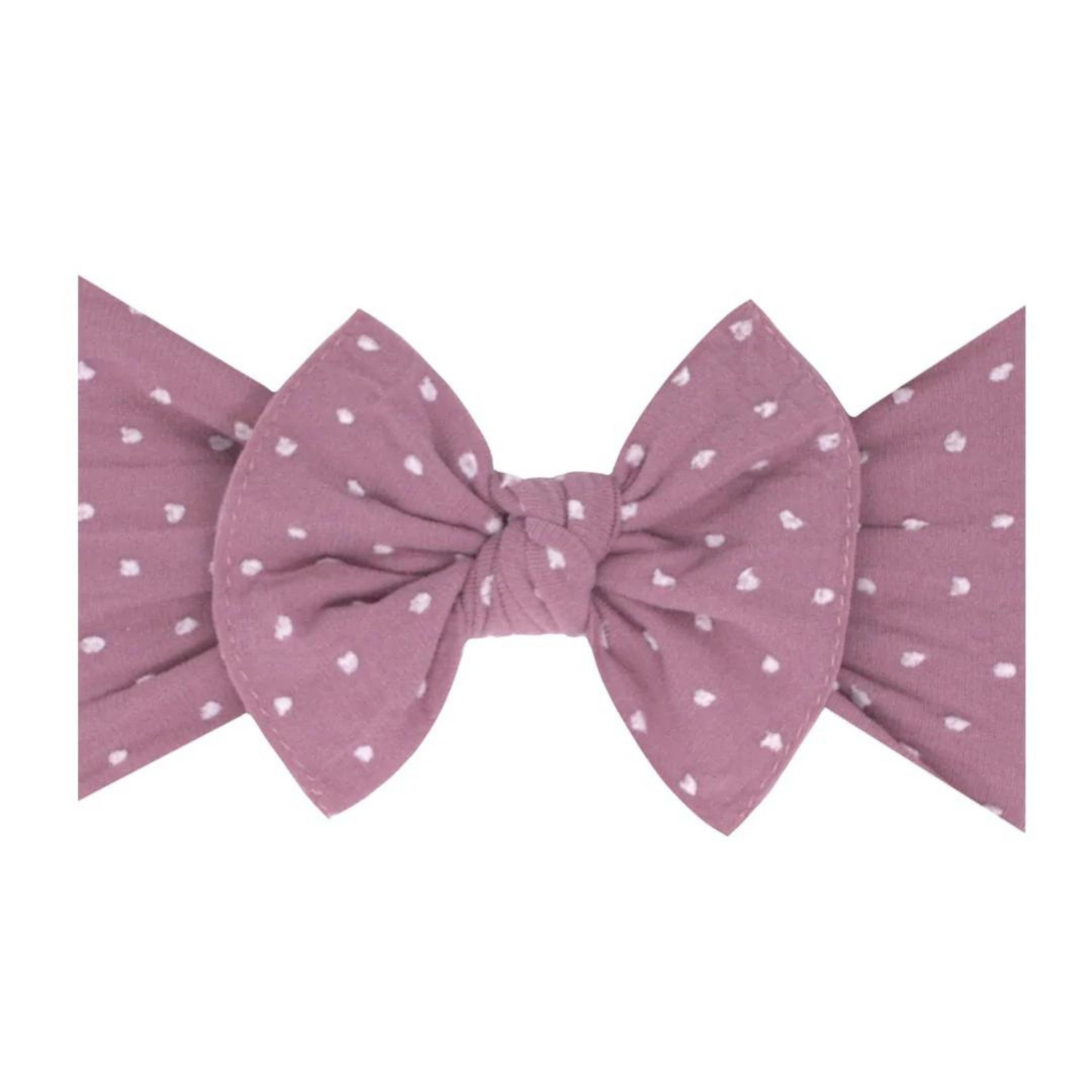 Knot Bow, Shabby Mauve Dot