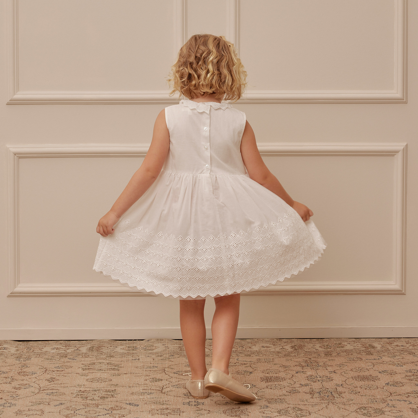 Georgia Dress, White