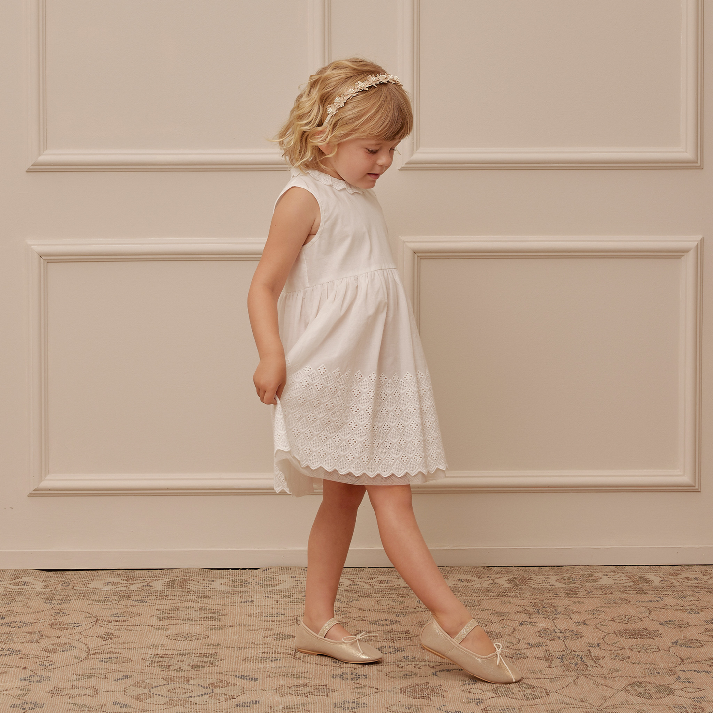 Georgia Dress, White