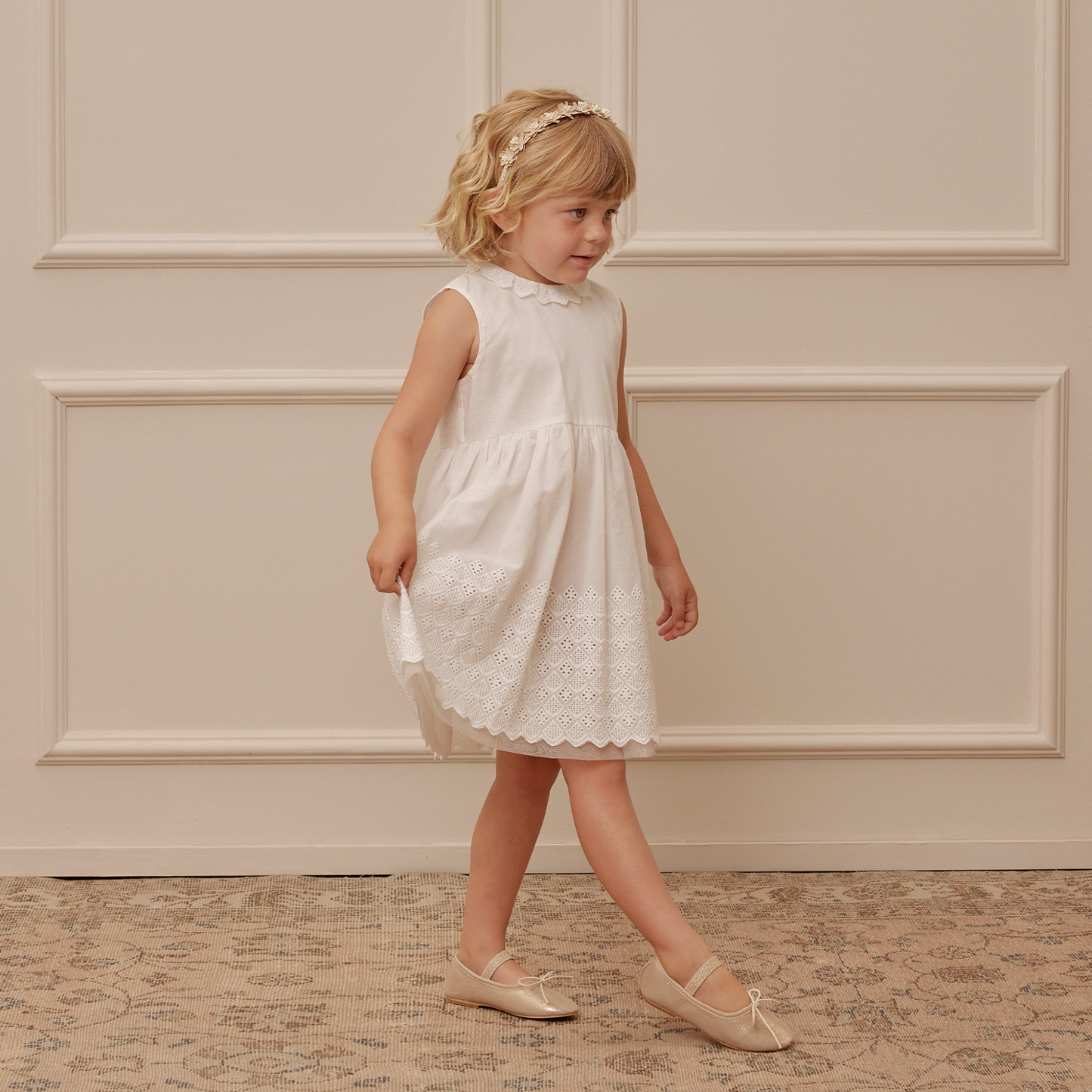 Georgia Dress, White
