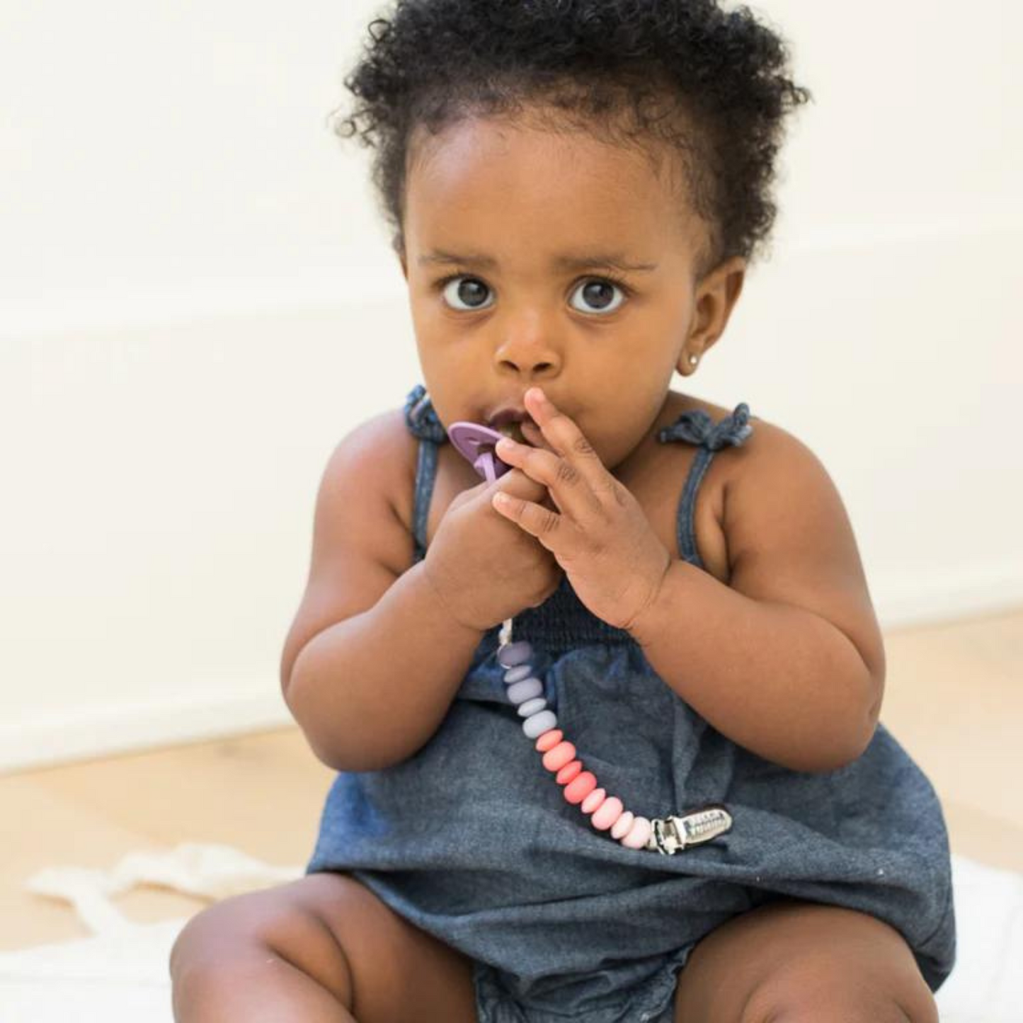 Pacifier Clip, Girl Multi