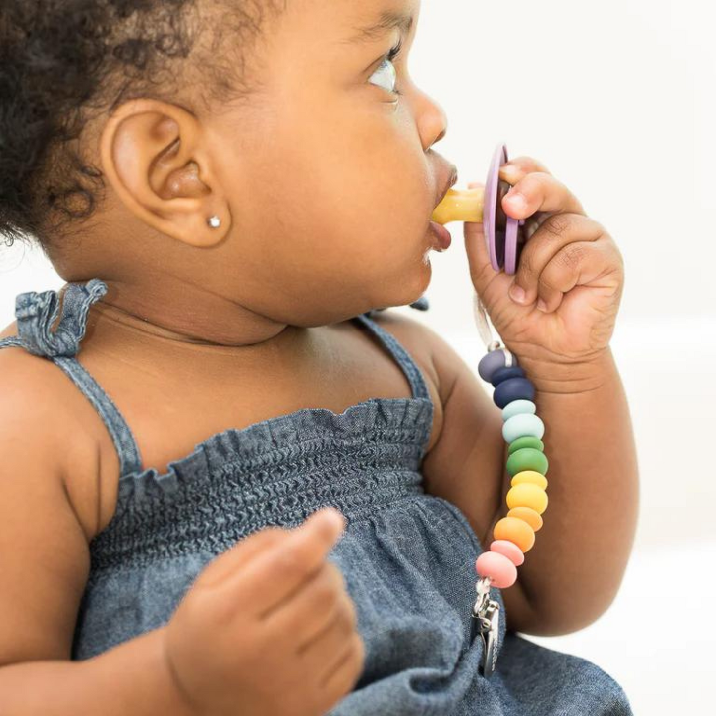 Pacifier Clip, Rainbow