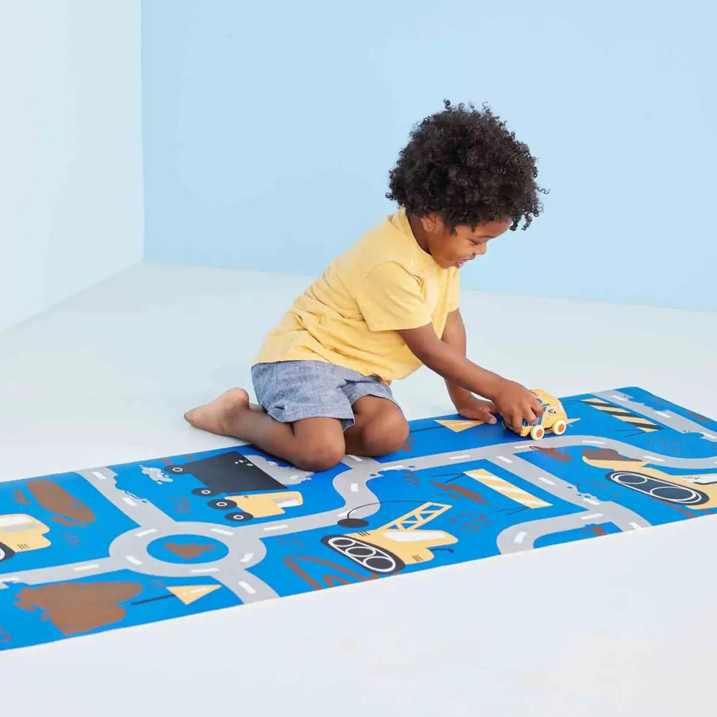 Construction Mat & Truck Toy Set