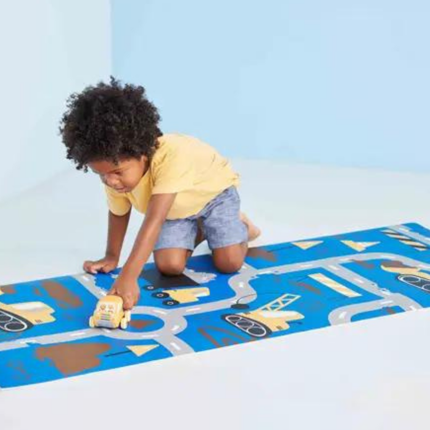Construction Mat & Truck Toy Set