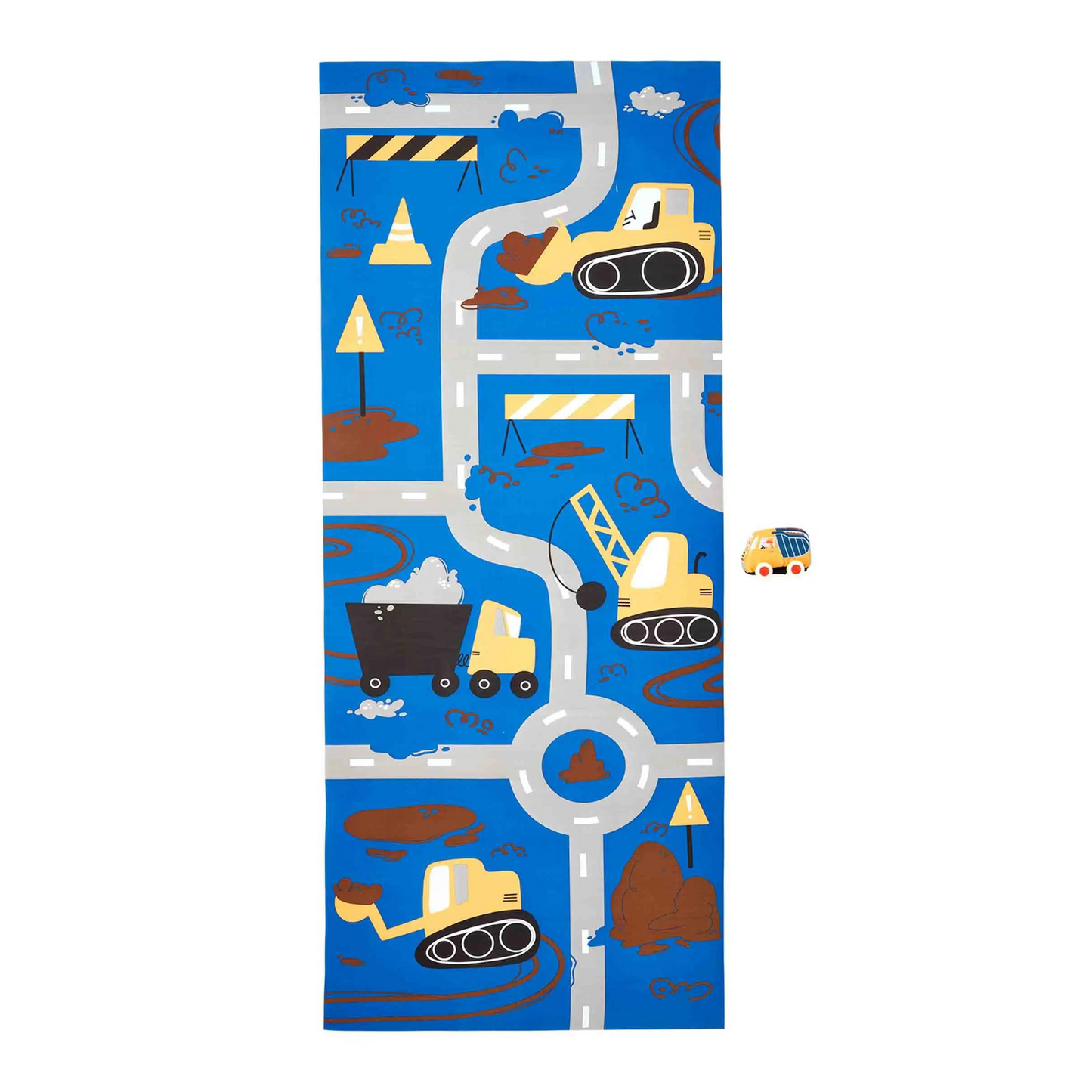 Construction Mat & Truck Toy Set