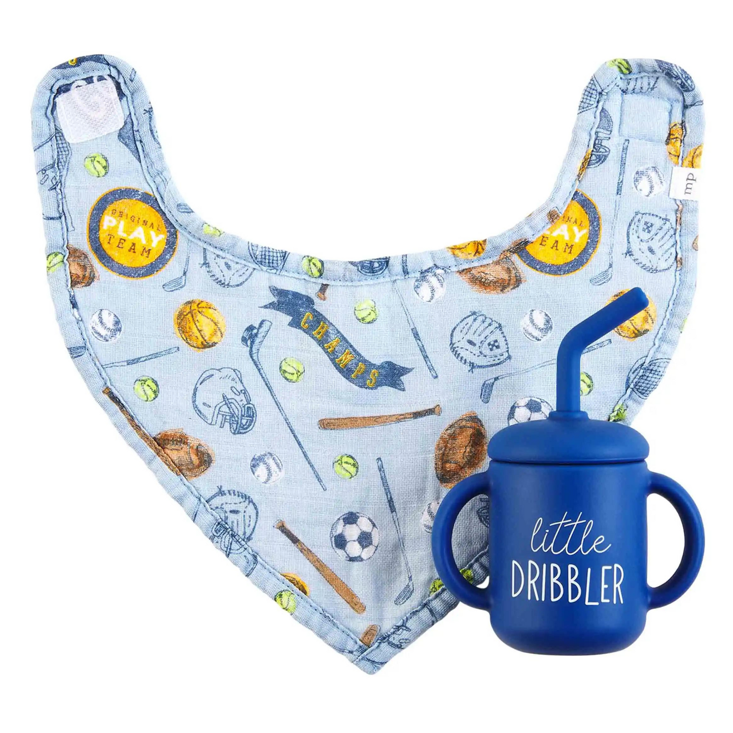 Sports Bib & Silicone Cup Set