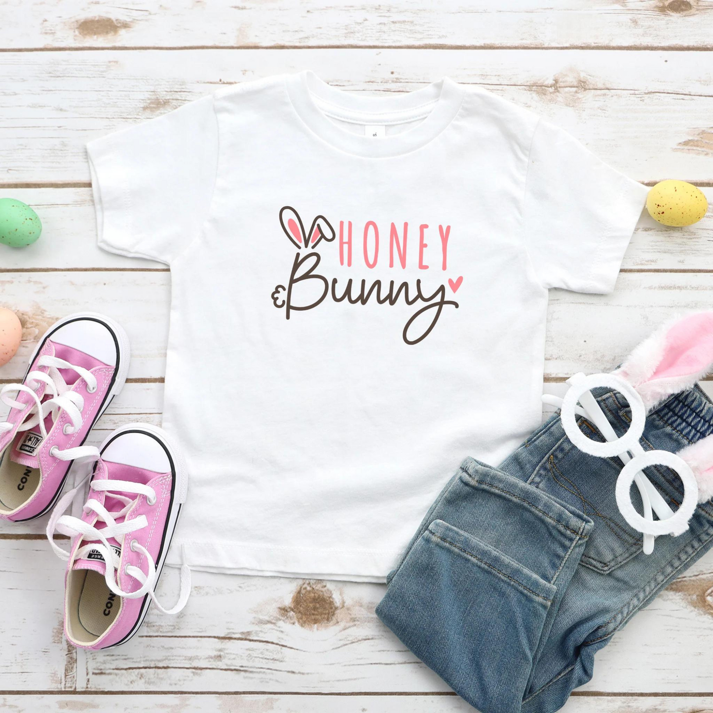 Honey Bunny Short Sleeve Tee, White