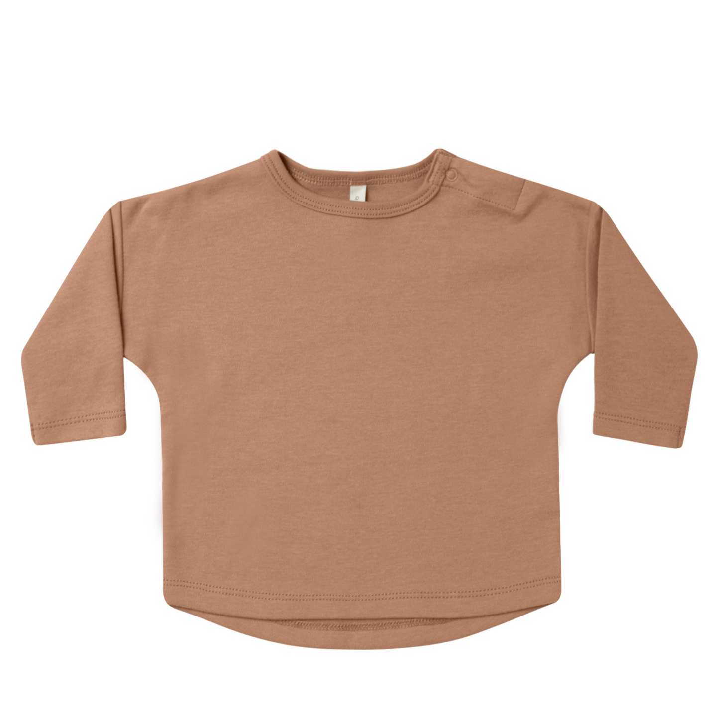 Organic Long Sleeve Tee, Clay