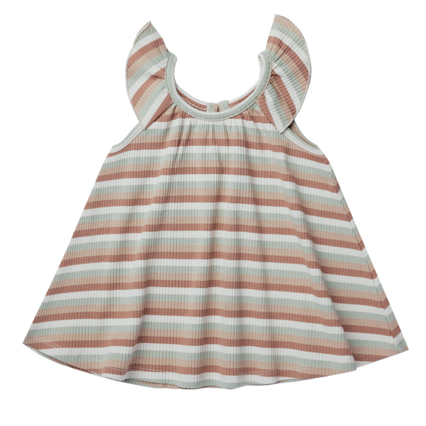 Ruffle Swing Dress, Summer Stripe