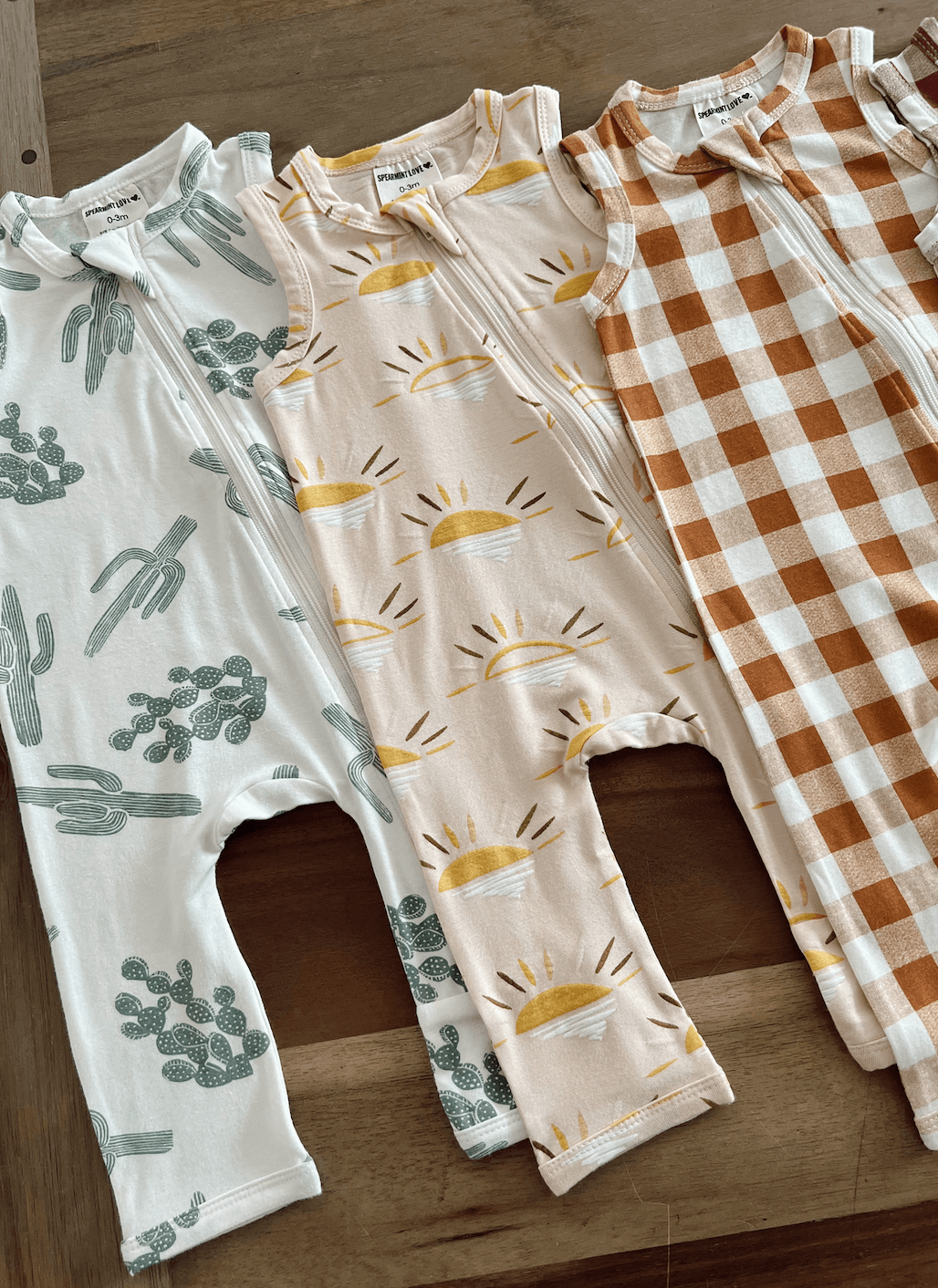 Sleeveless Zip Romper, Green Cactus